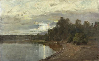 Paysage au clair de lune